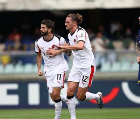 AC米兰客场1-0力克维罗纳，半场领先稳健防守，为冲击前四留有余地